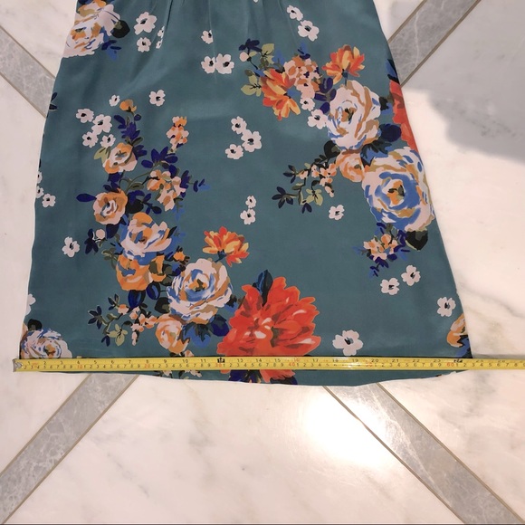 Anthropologie Moulinette Soeurs Verdant Floral 100% Silk Dress - Picture 12 of 16